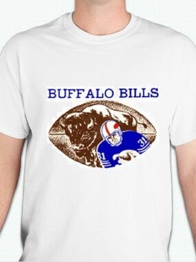 Buffalo bills retro logo   tshirt shirt Unisex 100 percent cotton brand new